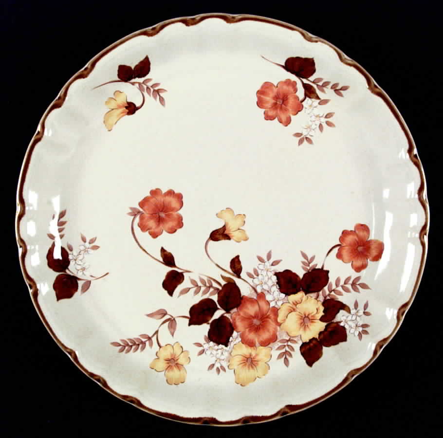 Autumn Flower Dinner Plate by Mikasa-1