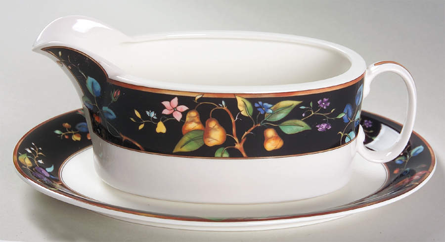 Autumn Grove Gravy Boat & Underplate by Mikasa-1