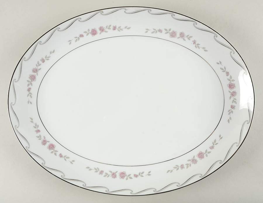 Augusta (Jyoto) 16" Oval Serving Platter by Mikasa-1