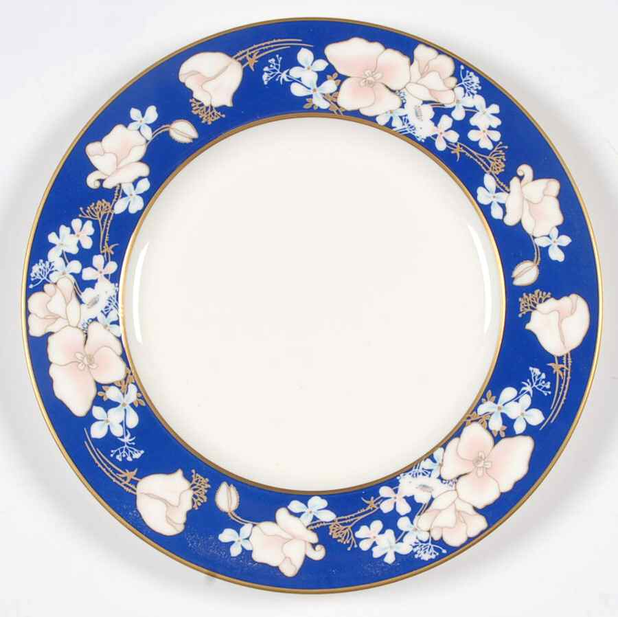 August Moon Cobalt Blue Salad Plate by Mikasa-1