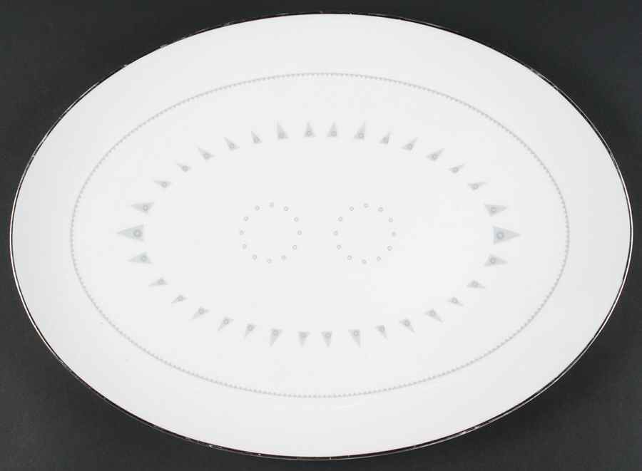 Aurora 15" Oval Serving Platter by Mikasa-1