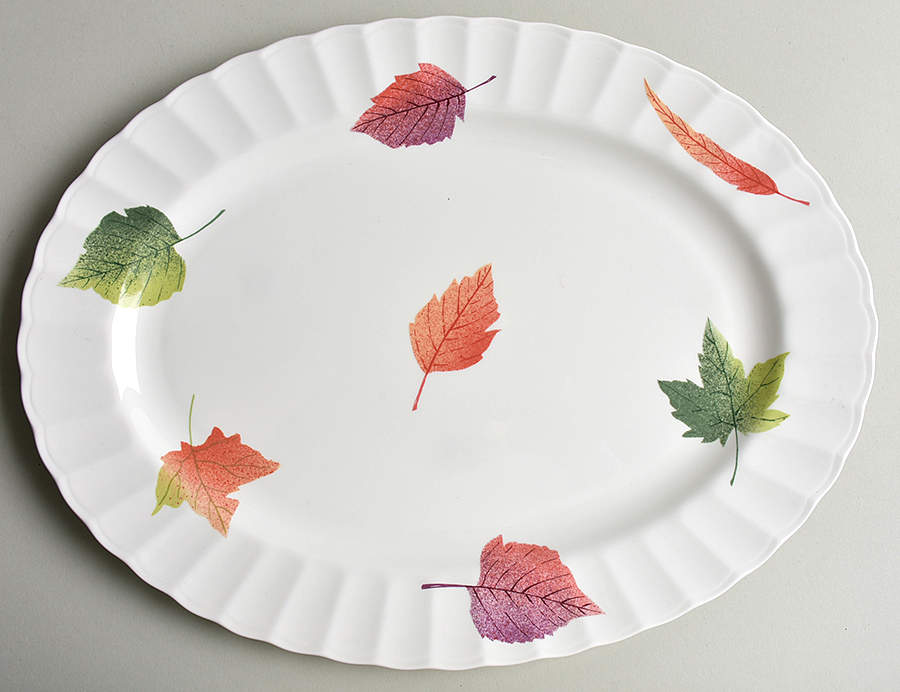 Autumn Revue 14" Oval Serving Platter by Mikasa-1