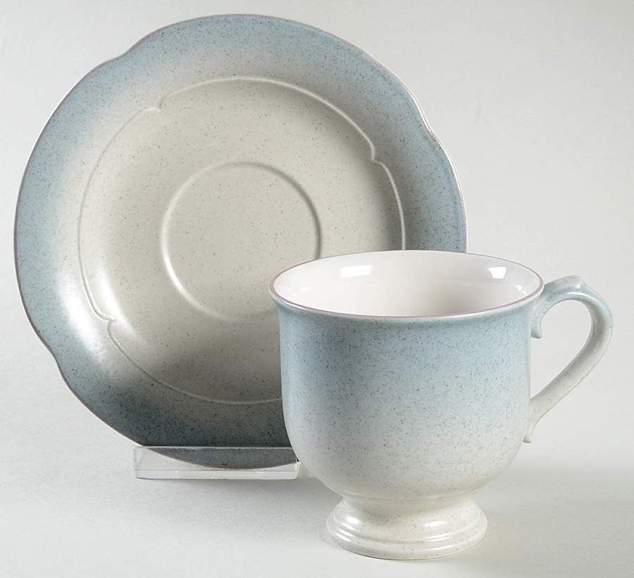 Autumn Wheat Footed Cup & Saucer Set by Mikasa-1