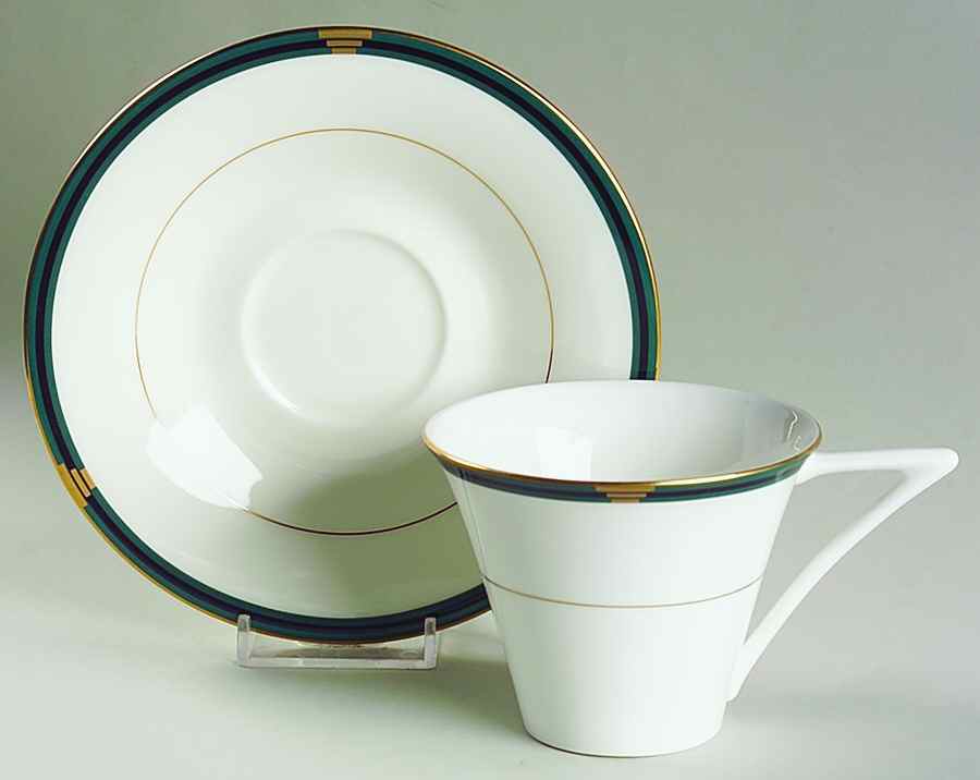 Avantique Flat Cup & Saucer Set by Mikasa-1