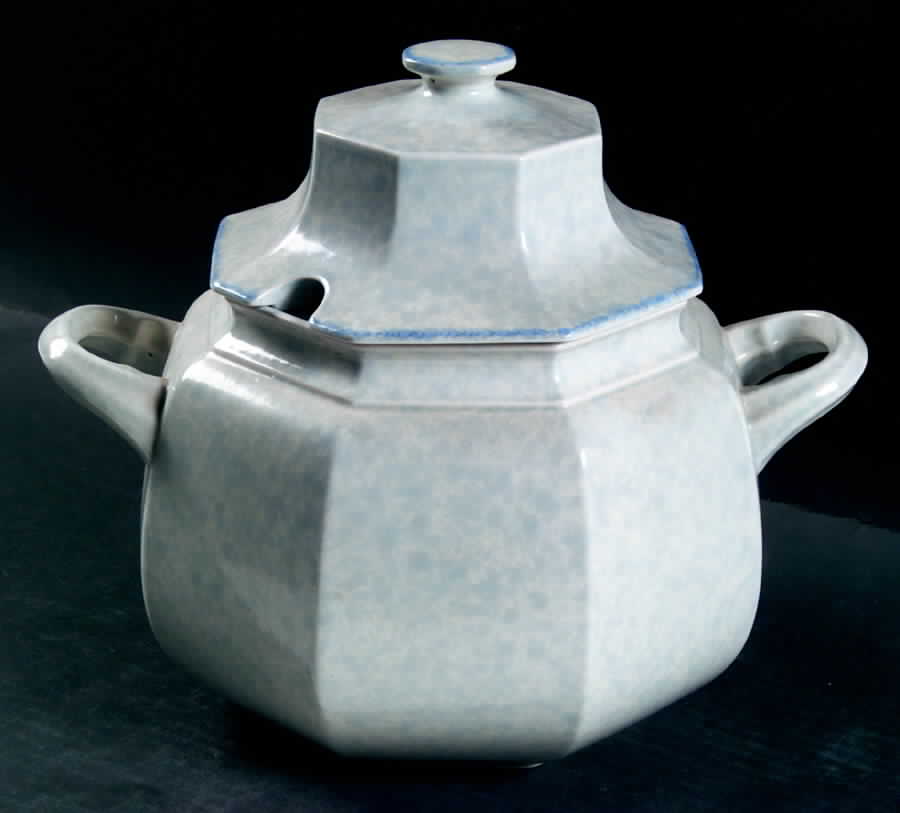 Avante Blue Octagonal Tureen & Lid by Mikasa-1