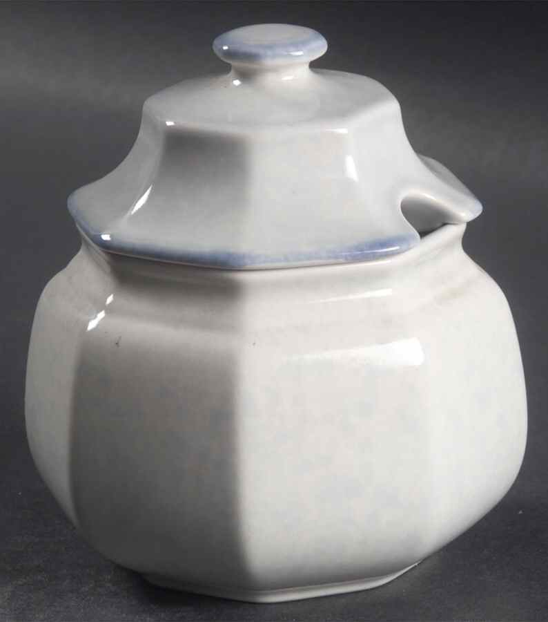 Avante Blue Sugar Bowl & Lid by Mikasa-1