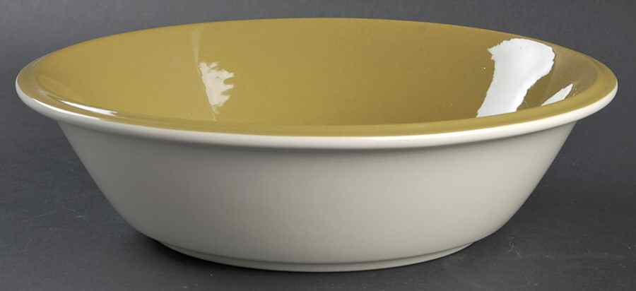 Avocado Green 9" Round Vegetable Bowl by Mikasa-1