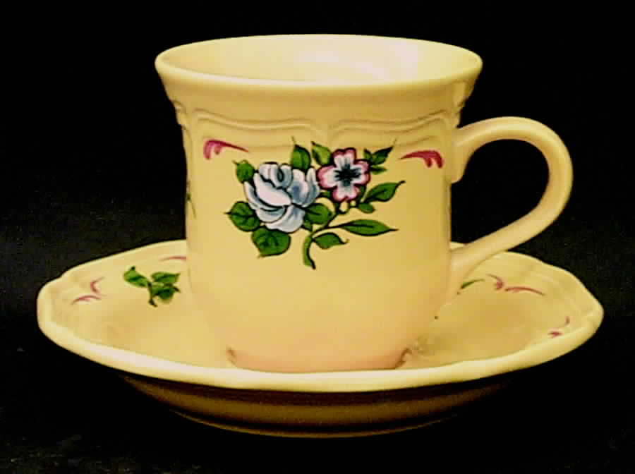 Avignon Flat Cup & Saucer Set by Mikasa-1