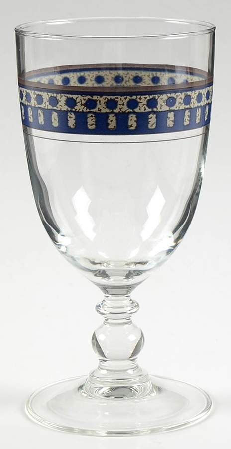 Aztec Blue 14 Oz Glassware Goblet by Mikasa-1