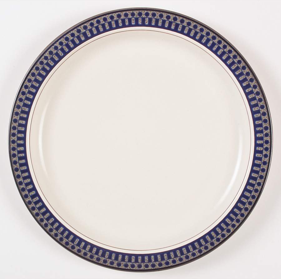 Aztec Blue 12" Chop Plate (Round Platter) by Mikasa-1