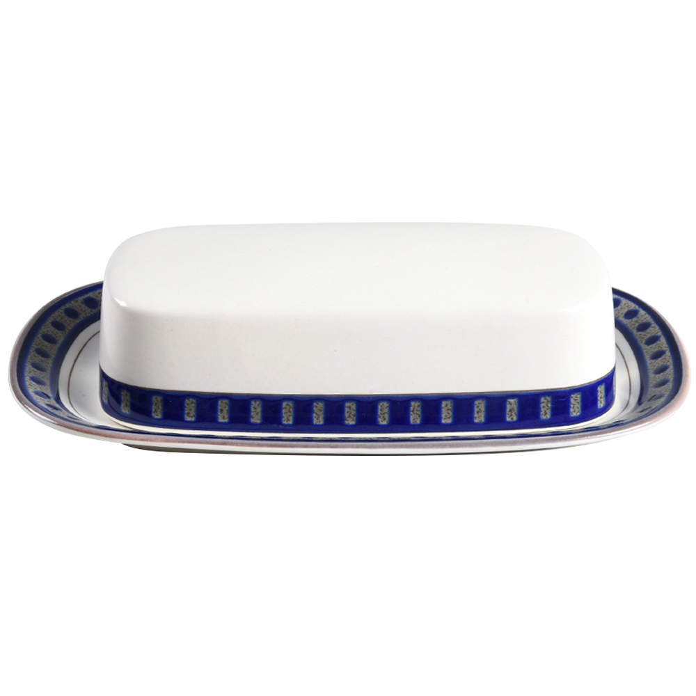 Aztec Blue 1/4 Lb Covered Butter by Mikasa-1