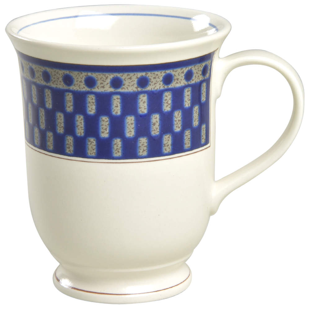 Aztec Blue Cappuccino Mug by Mikasa-1