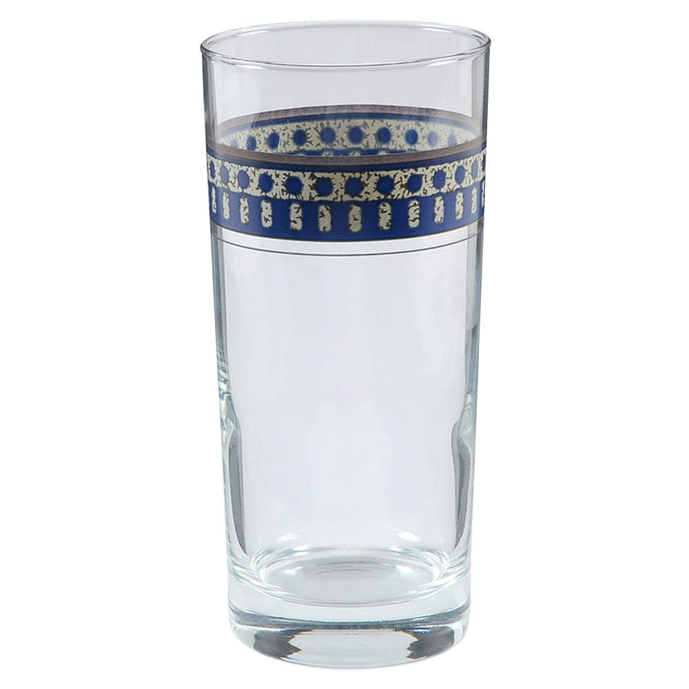 Aztec Blue 14 Oz Glassware Tumbler by Mikasa-1