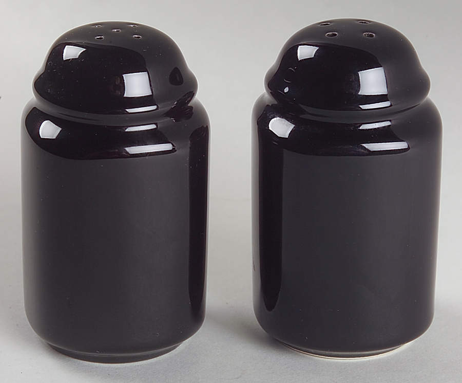 Basic Black Salt & Pepper Set by Mikasa-1