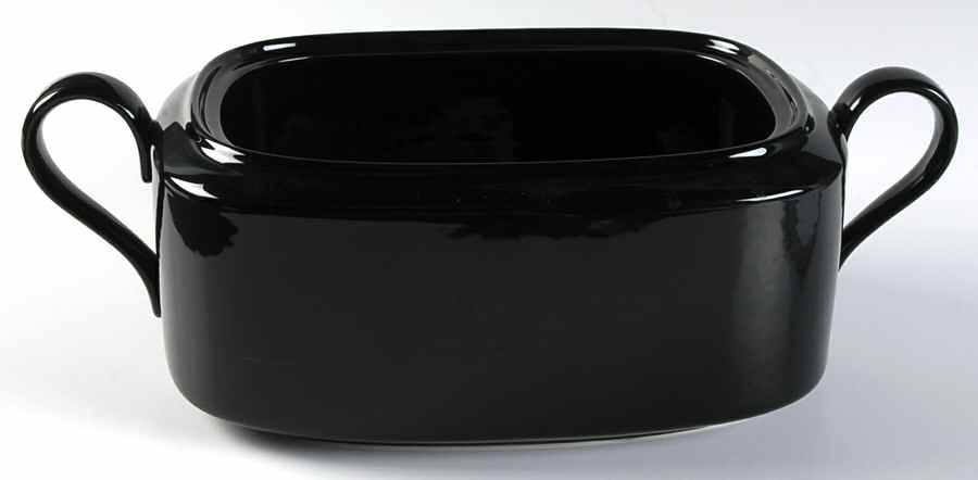 Basic Black Oval Tureen No Lid by Mikasa-1