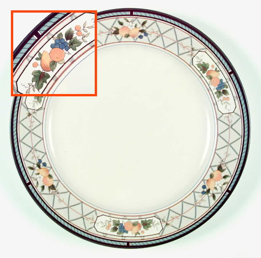 Basket of Fruit Dinner Plate by Mikasa-1
