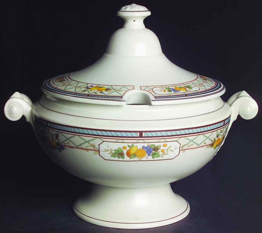 Basket of Fruit Tureen &  Lid by Mikasa-1