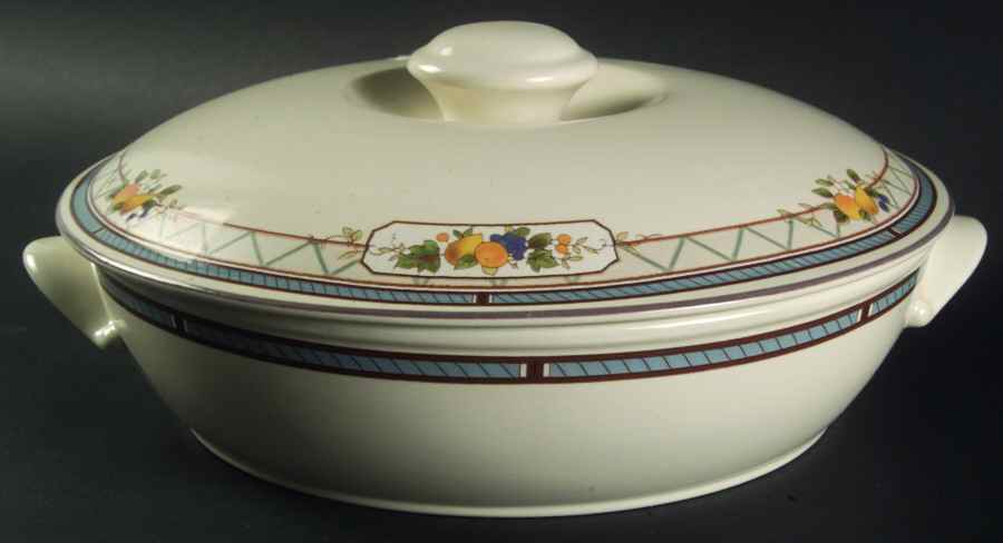 Basket of Fruit Round Covered Vegetable by Mikasa-1