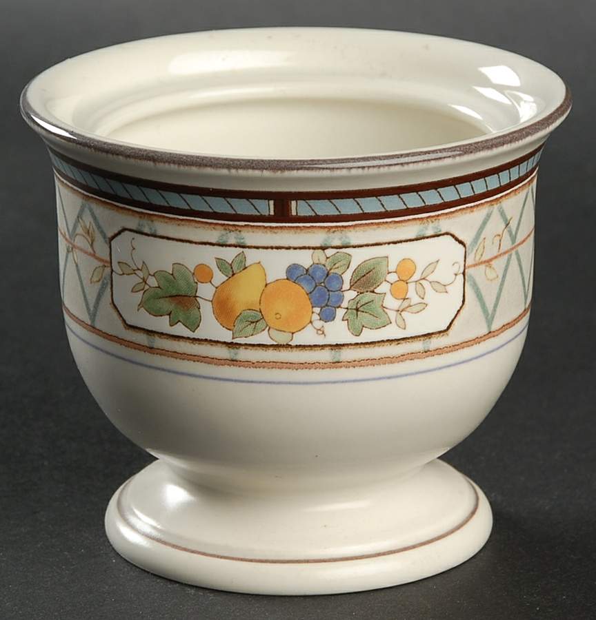 Basket of Fruit Sugar Bowl No Lid by Mikasa-1