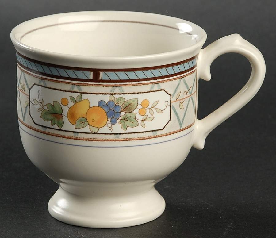 Basket of Fruit Footed Cup by Mikasa-1