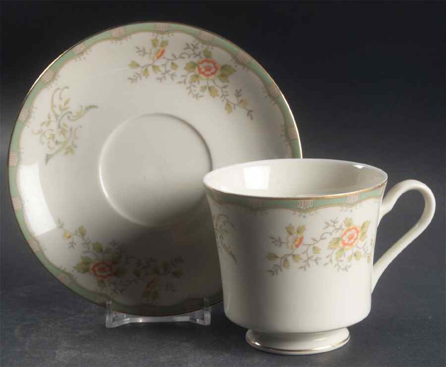 Balmore Footed Cup & Saucer Set by Mikasa-1