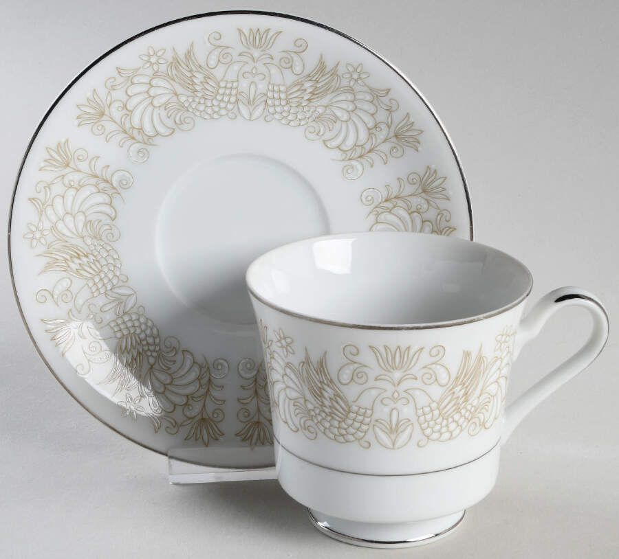 Balmore Footed Cup & Saucer Set by Mikasa-1