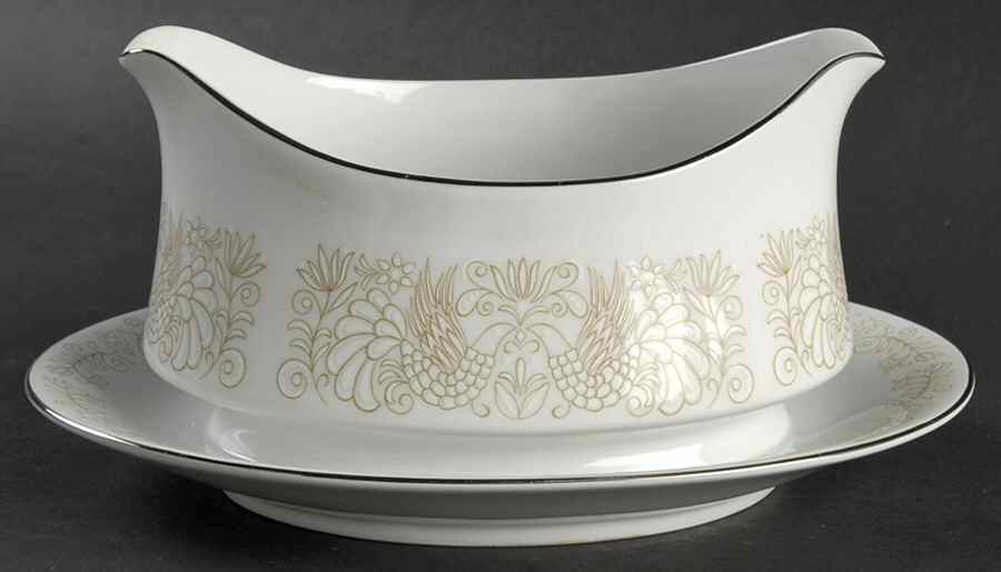 Balmore Gravy Boat with Attached Underplate by Mikasa-1