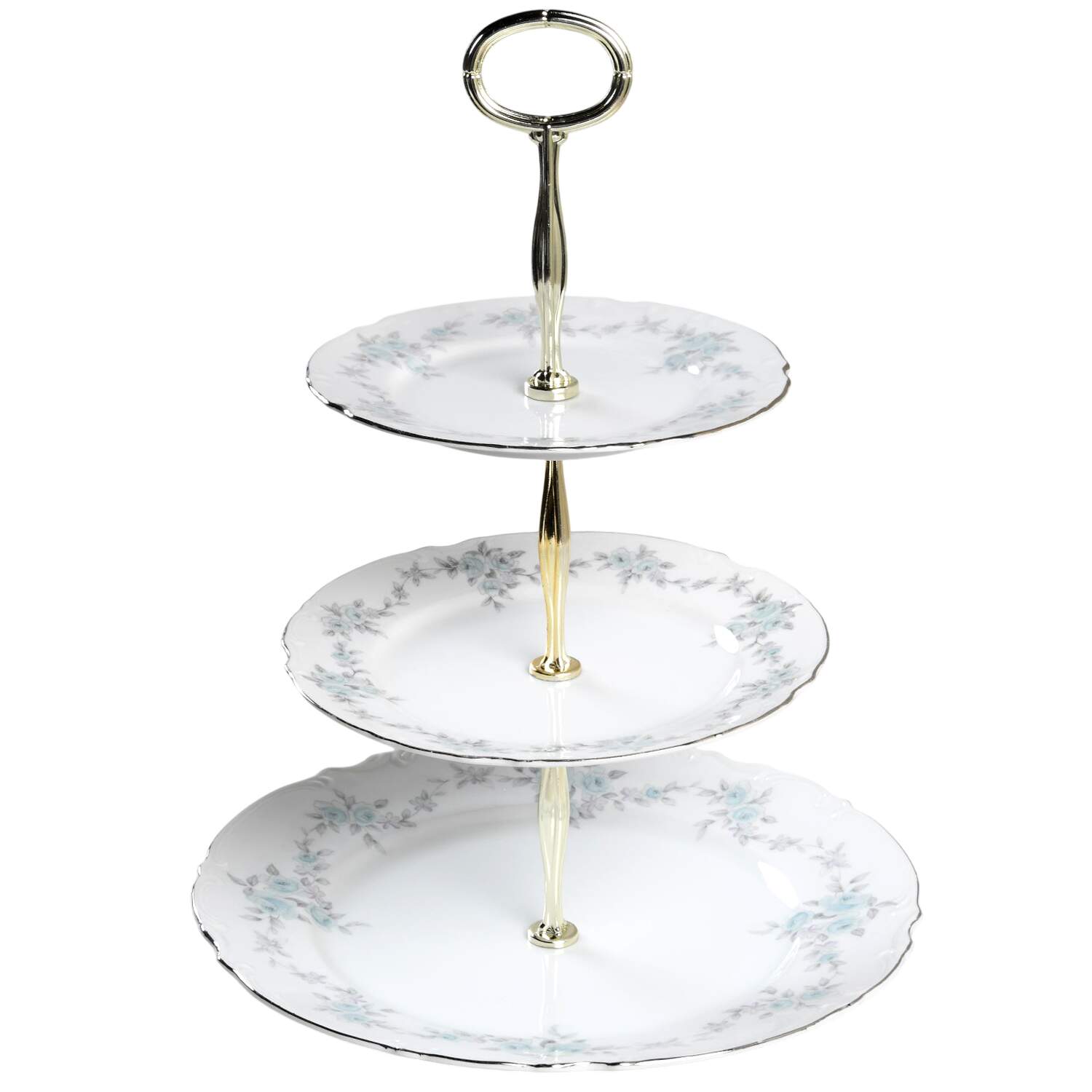 Barbizon 13 7/8"-14 1/4" 3-Tiered Serving Tray(DP,SP,BB) HC by Mikasa-1