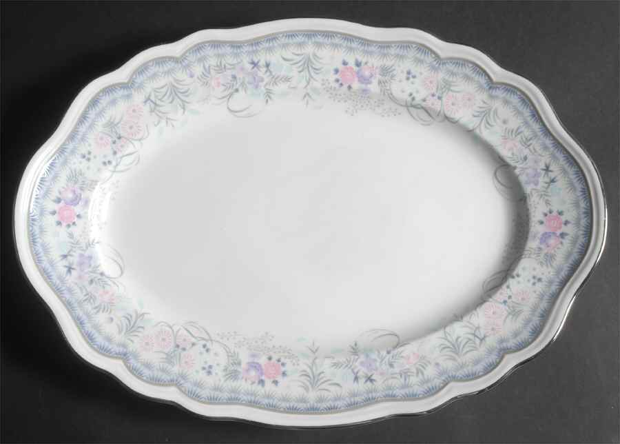 Barbizon 15" Oval Serving Platter by Mikasa-1