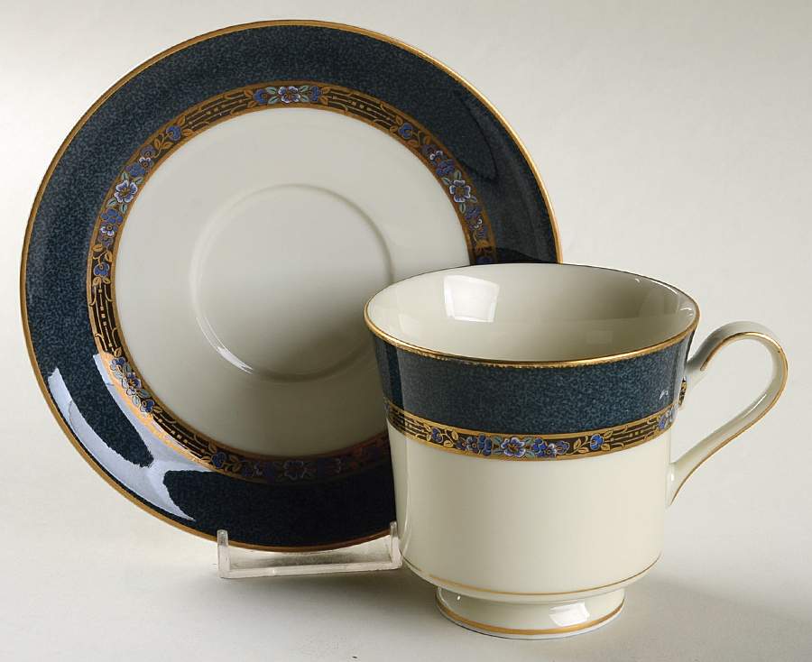 Baroness Footed Cup & Saucer Set by Mikasa-1