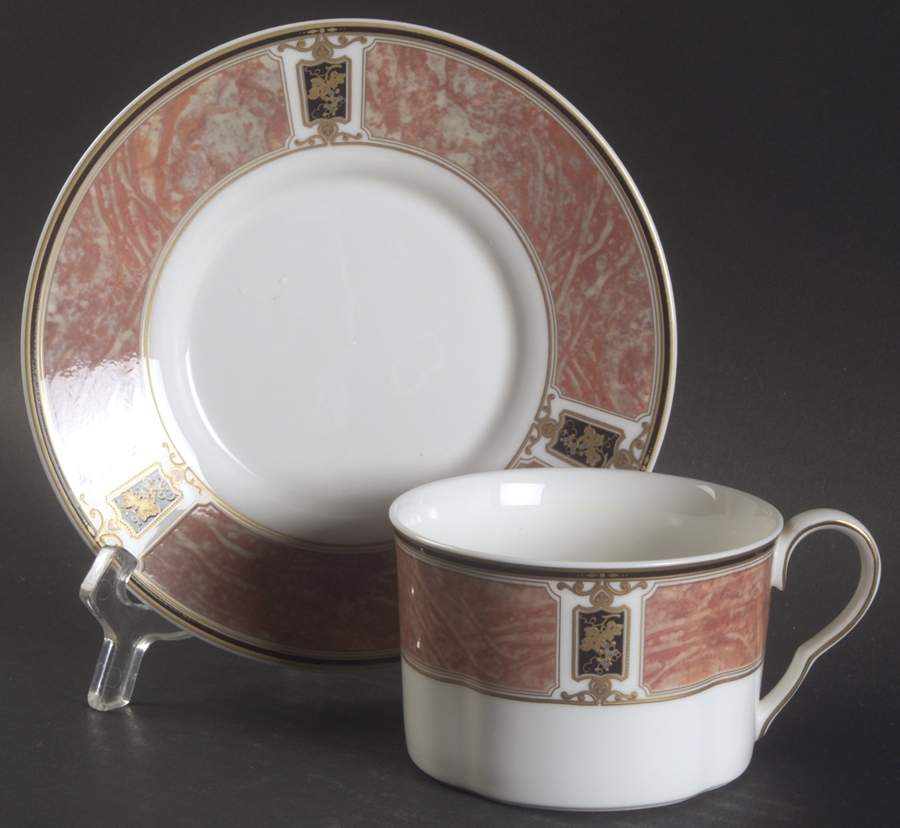 Barclay Square Flat Cup & Saucer Set by Mikasa-1