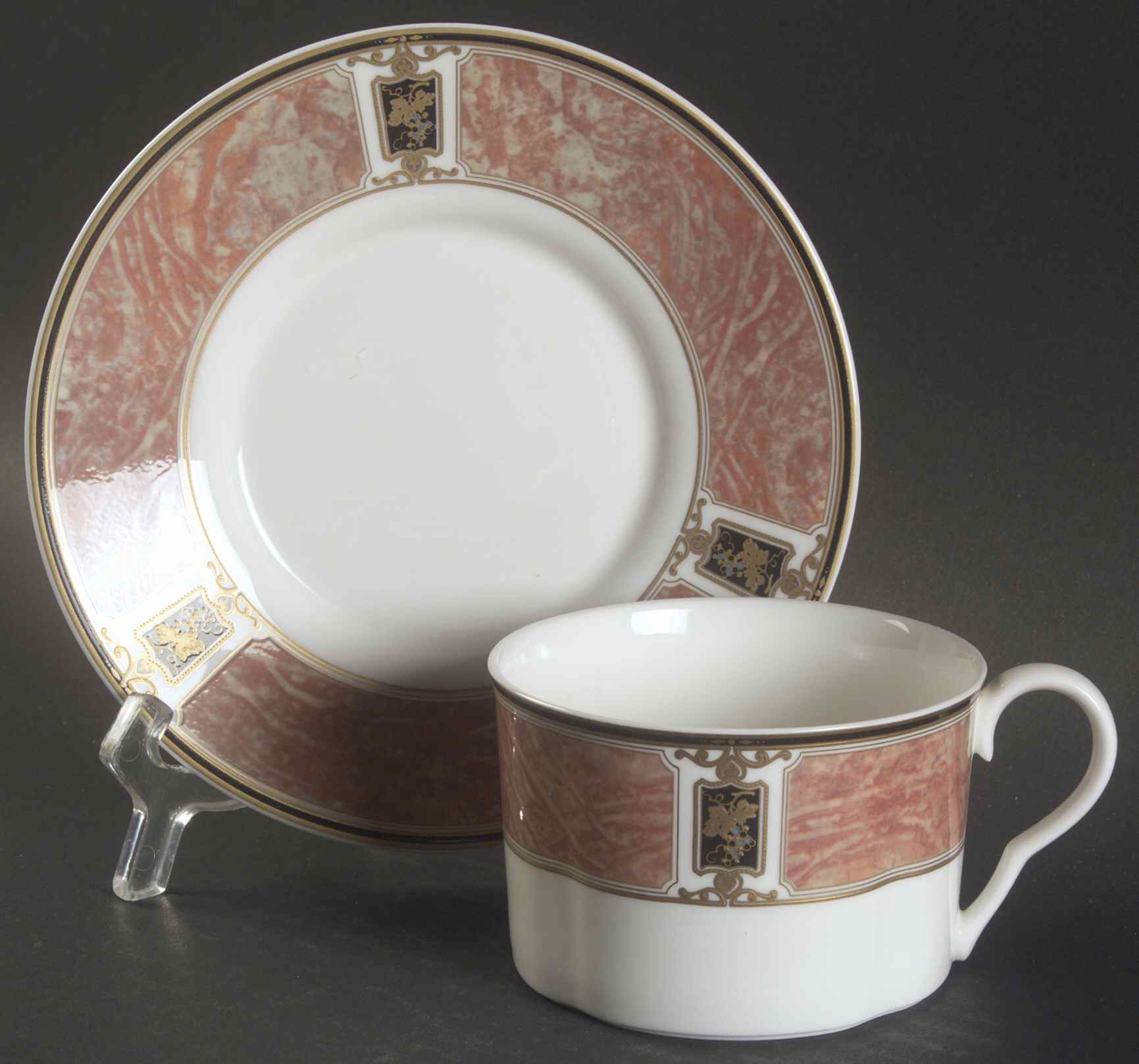 Barclay Square Flat Cup & Saucer Set by Mikasa-1