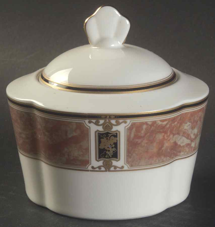 Barclay Square Sugar Bowl & Lid by Mikasa-1