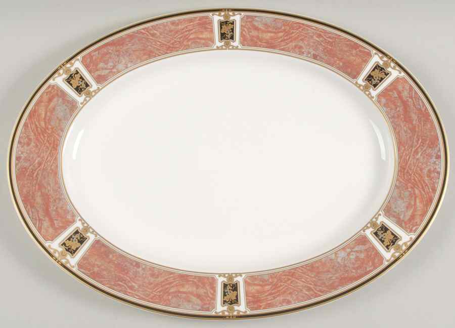 Barclay Square 17" Oval Serving Platter by Mikasa-1