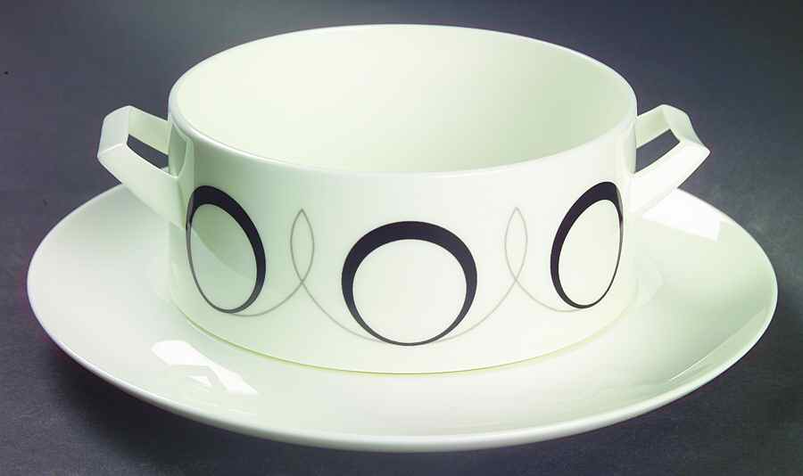 Basonge Gravy Boat & Underplate by Mikasa-1