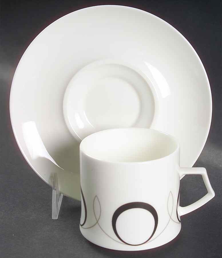 Basonge Flat Cup & Saucer Set by Mikasa-1