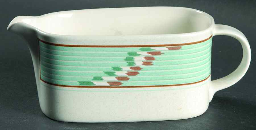 Batik Gravy Boat & Underplate (Relish/Butter) by Mikasa-1
