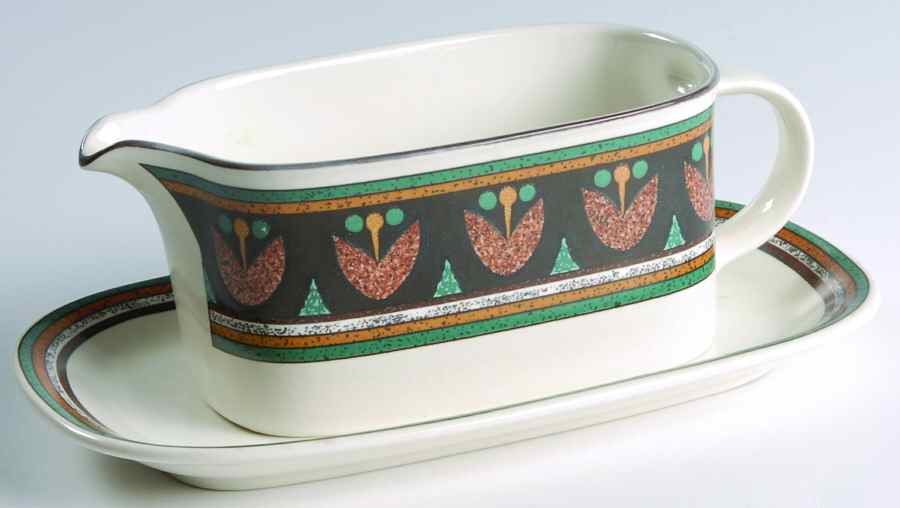 Bavaria Gravy Boat & Underplate (Relish/Butter) by Mikasa-1