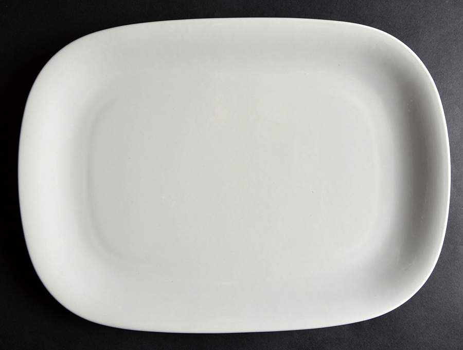 Basic White 14" Oval Serving Platter by Mikasa-1