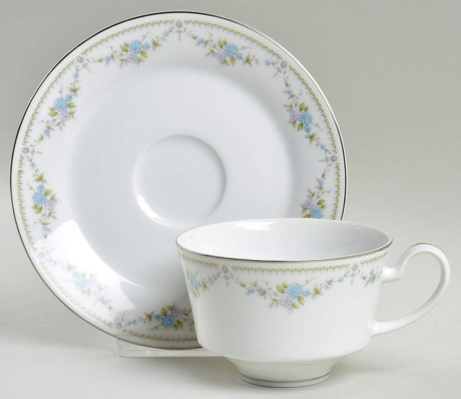 Betty Ann Flat Cup & Saucer Set by Mikasa-1