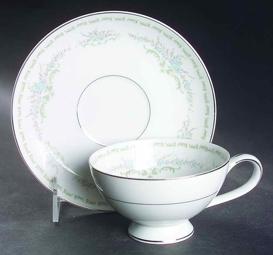 Beatrix Footed Cup & Saucer Set by Mikasa-1