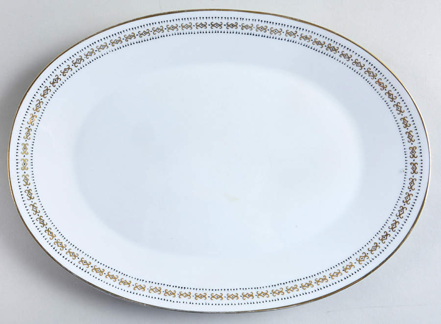 Becket 12" Oval Serving Platter by Mikasa-1