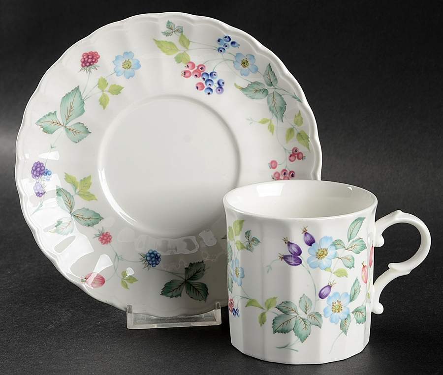 Berry Festival Flat Cup & Saucer Set by Mikasa-1