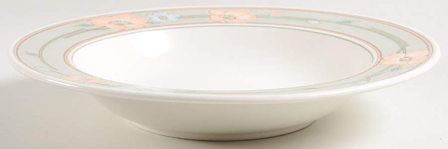 Bella Flora Large Rim Soup Bowl by Mikasa-1
