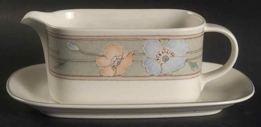 Bella Flora Gravy Boat & Underplate (Relish/Butter) by Mikasa-1