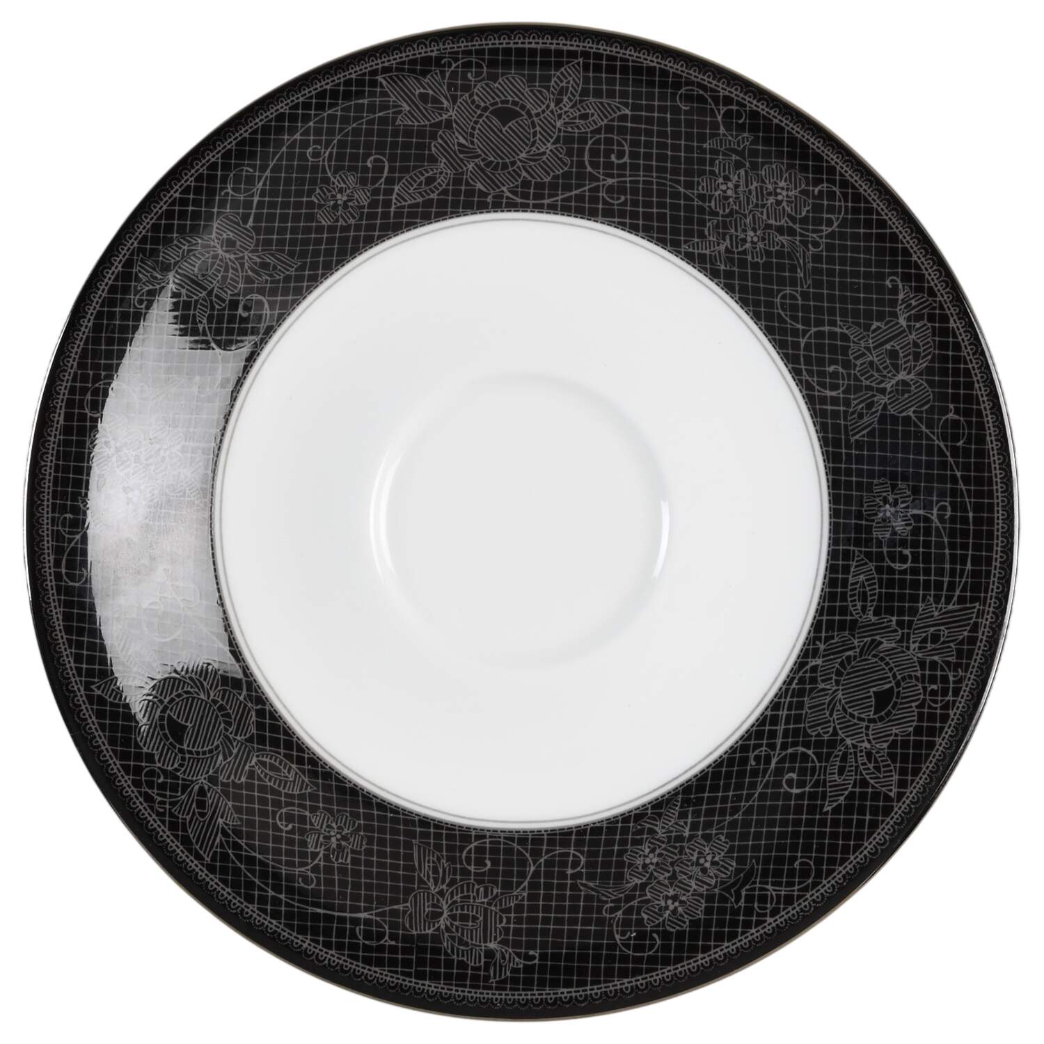 Belgian Lace Black (Mikasa Narumi #CAE05) Saucer by Mikasa-1