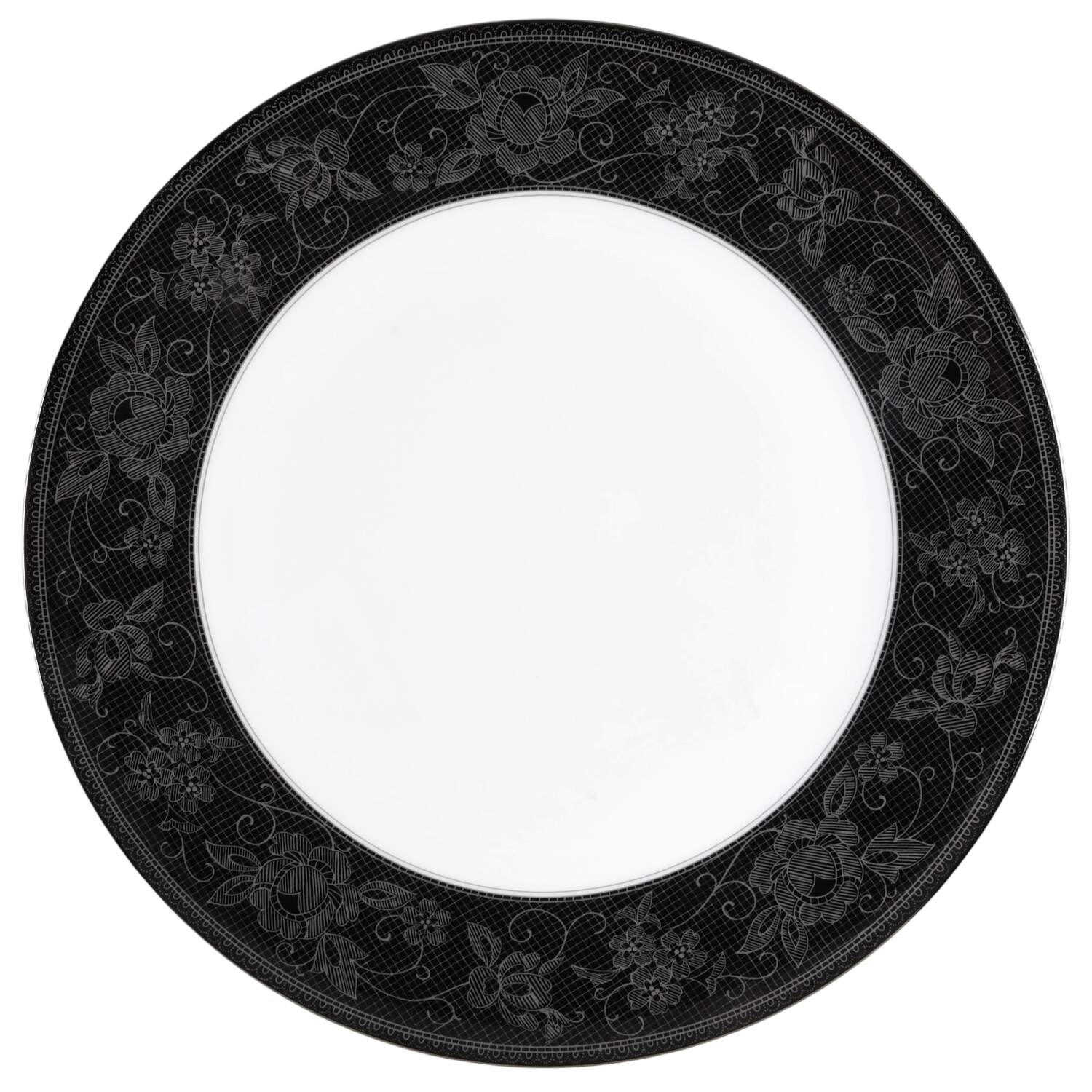 Belgian Lace Black (Mikasa Narumi #CAE05) Dinner Plate by Mikasa-1