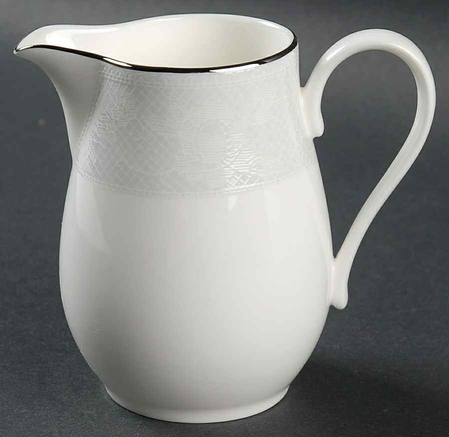 Belgian Lace White Creamer by Mikasa-1