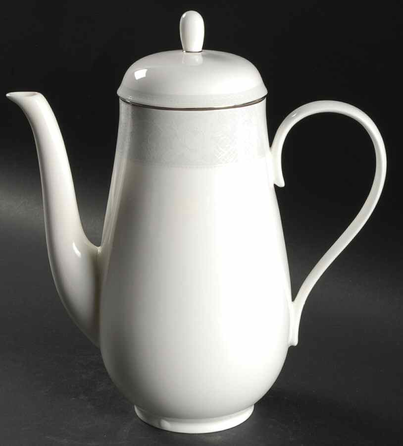 Belgian Lace White Coffee Pot & Lid by Mikasa-1
