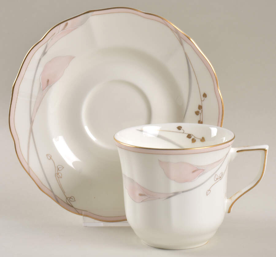 Bellamy Flat Cup & Saucer Set by Mikasa-1
